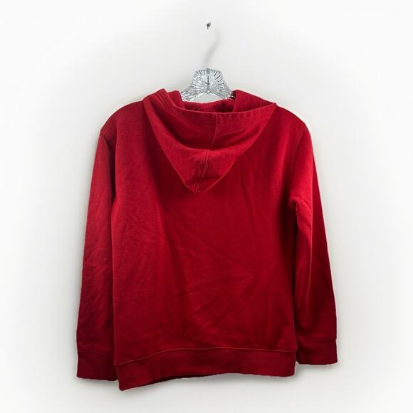 Champion Hoodie Youth Medium (10/12) Red Pullover Sweatshirt Big C Logo Fleece - Picture 2 of 6